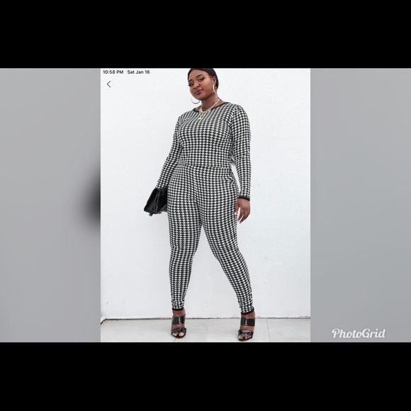 Shein Houndstooth set